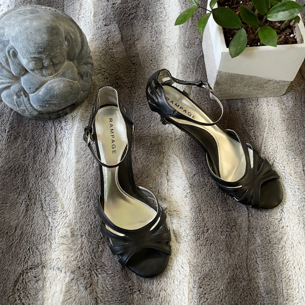 Black Rampage Heels